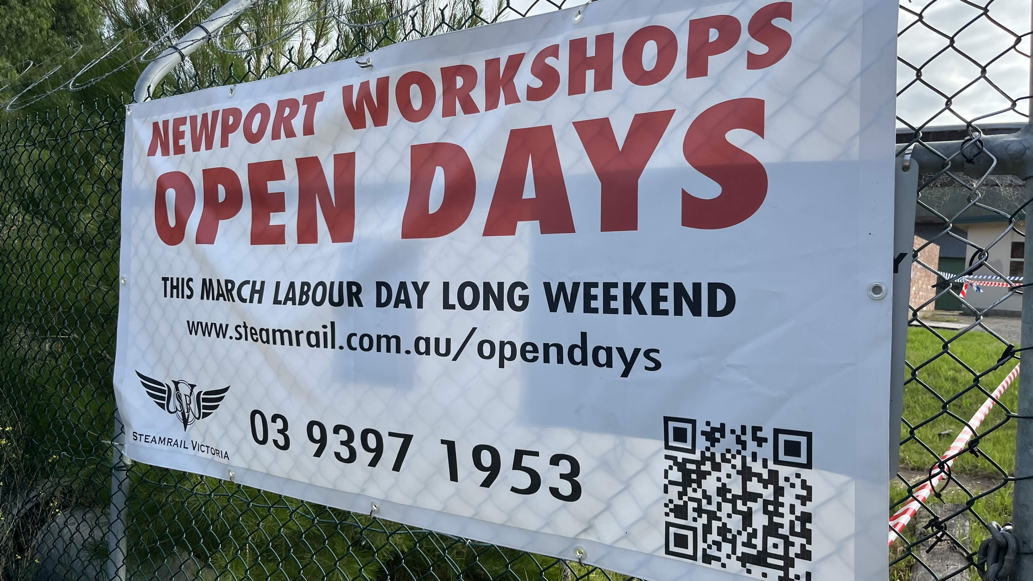 Newport Workshops Open Days Sign